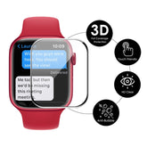 For Apple Watch Series 9 / 8 / 7 41mm ENKAY Hat-Prince 3D Full Coverage Soft PC Edge + PMMA HD Screen Protector Film